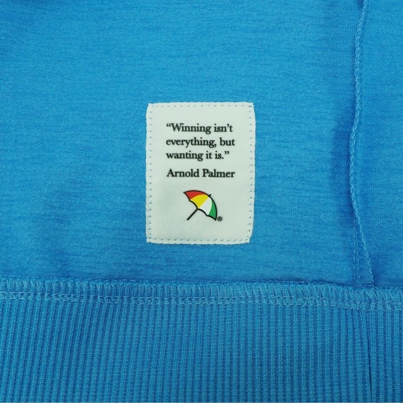 New Puma x Arnold Palmer Cloudspun Golf Sweater Mens Large Blue V-Neck Pullover - Picture 4 of 5